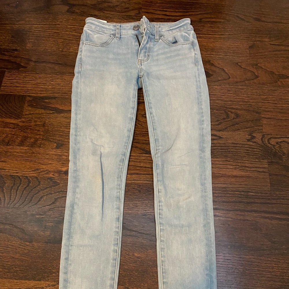 Light wash American Eagle next level stretch jeans size:00